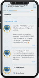 Pantalla TUTORBOT
